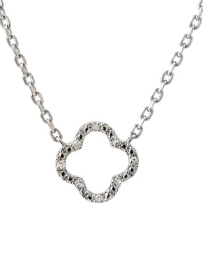 Silver 0.04 ct. tw. Diamond Necklace