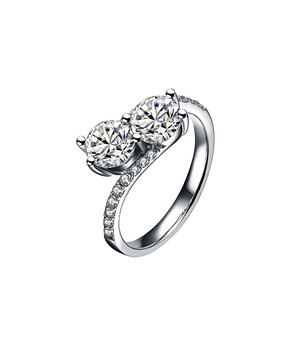 Genevive Silver CZ Ring