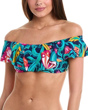 Trina Turk India Garden Bandeau Bikini Top