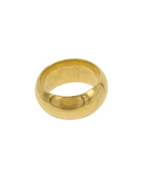 ADORNIA 14K Plated Domed Cigar Ring