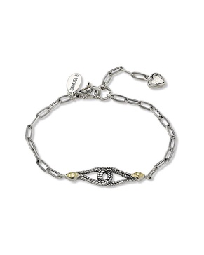 Samuel B. 18K Over Silver Paperlick Loop Bracelet