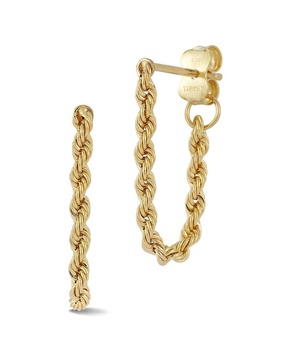 Ember Fine Jewelry 14K Rope Earrings