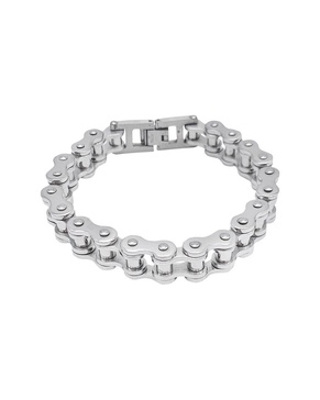 ADORNIA Stainless Steel Water Resistant Interlock Bracelet