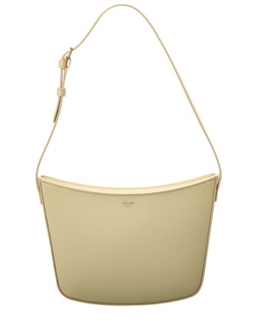 CELINE Croque Medium Leather Hobo Bag