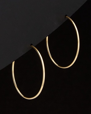 14K Italian Gold Hoops