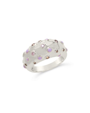 Sterling Forever Rhodium Plated CZ Emberly Ring