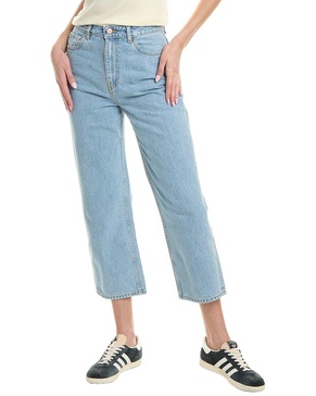 GANNI Misy Light Blue Stone Crop Jean