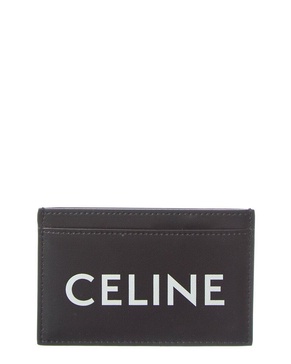 CELINE Logo Leather Card Case