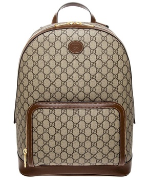 Gucci Interlocking G Canvas & Leather Backpack