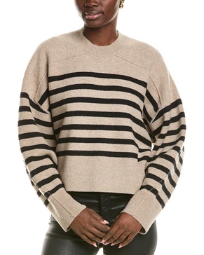 rag & bone Bridget Stripe Crewneck Wool-Blend Sweater