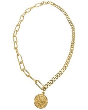 ADORNIA 14K Plated Coin Necklace