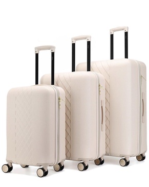 Badgley Mischka Diamond 3pc Expandable Luggage Set