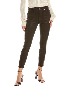 7 For All Mankind High-Waist Chocolate Coated Ankle Skinny Jean