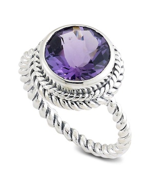 Samuel B. Silver 2.70 ct. tw. Amethyst Twisted Ring