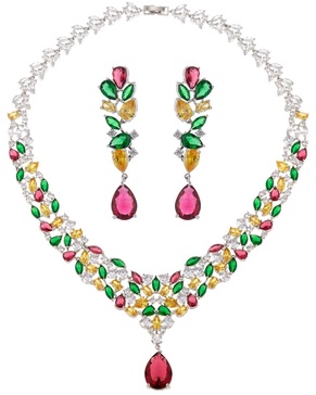 Eye Candy LA Luxe Collection CZ Kate Necklace & Earrings Set