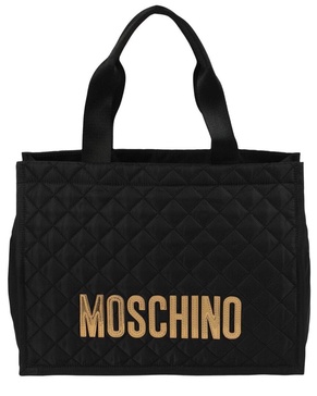 Moschino Logo Quilted Tote