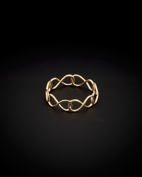 14K Italian Gold Infinity Ring