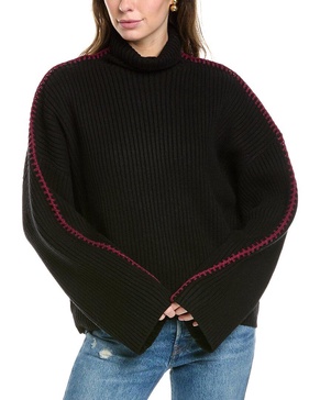 rag & bone Ingrid Rib Turtleneck Wool Sweater