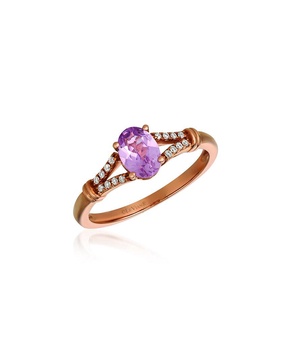 Le Vian 14K Strawberry Gold 0.66 ct. tw. Diamond & Rose Spinel Ring