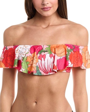 Trina Turk Sunny Bloom Bandeau Bikini Top