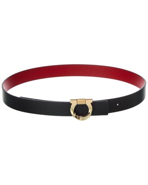 Ferragamo Gancini Torchon Reversible & Adjustable Leather Belt