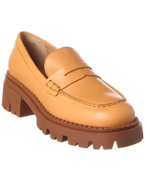 Free People Lyra Lug Sole Leather Loafer