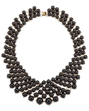 Eye Candy LA Luxe Collection Glass Pearl Emma Collar Statement Necklace