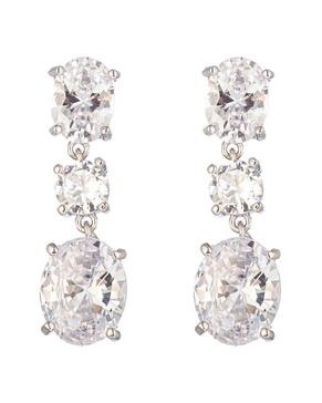 Eye Candy LA The Luxe Collection CZ Lily Graduated Statement Earrings