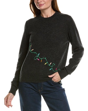 wool & cashmere-blend festive light jumper