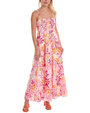 Hutch Tasha Linen-Blend Maxi Dress