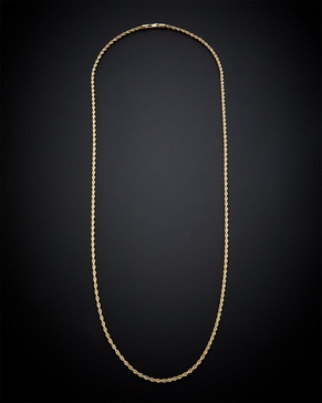 14K Italian Gold Rope Chain Necklace