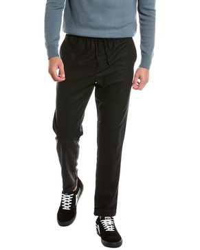 drawstring wool pant