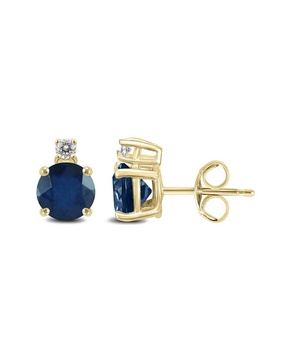 Gem Spark 14K 0.62 ct. tw. Diamond & Sapphire Studs