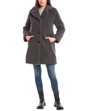 Ellen Tracy Cozy Teddy Coat