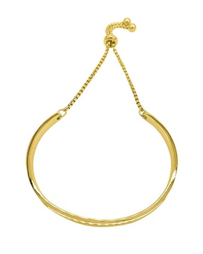 ADORNIA 14K Plated Bolo Bracelet