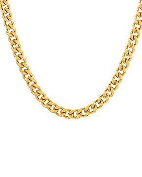 ADORNIA Plated Cuban Chain Necklace