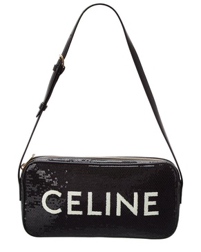 CELINE Triomphe Sequin Camera Bag