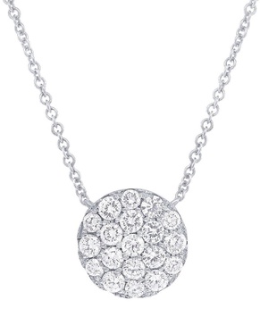 Diana M. Fine Jewelry 14K 0.48 ct. tw. Diamond Circle Pendant Necklace