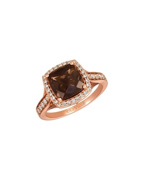 Le Vian 14k Strawberry Gold 3.15 ct. tw. Smoky Quartz Ring