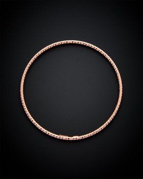 14K Italian Rose Gold Bangle Bracelet