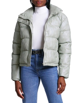 Avec Les Filles Cropped Puffer Coat