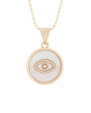 ADORNIA 14K Over Silver Evil Eye Necklace