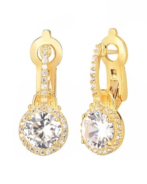 Gabi Rielle 14K Over Silver CZ Earrings