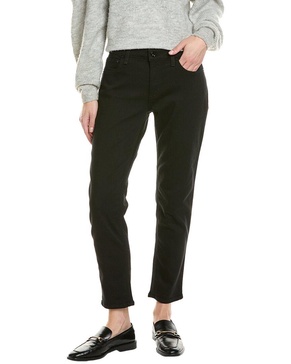 rag & bone Dre Low-Rise Black Slim Boyfriend Jean