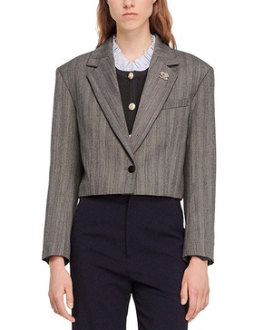 Sandro Wool-Blend Blazer