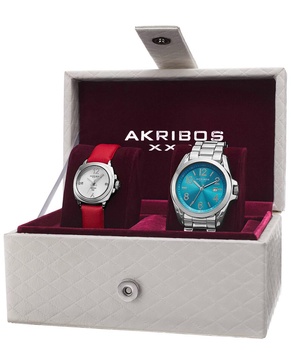 	Akribos XXIV Women's 2pc Watch Gift Set	