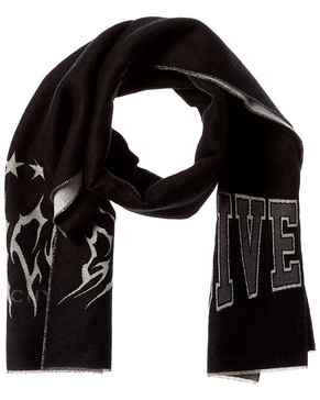 Givenchy Stars Wool & Silk-Blend Scarf