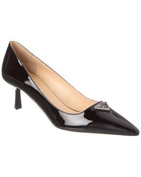 Prada Logo Patent Pump