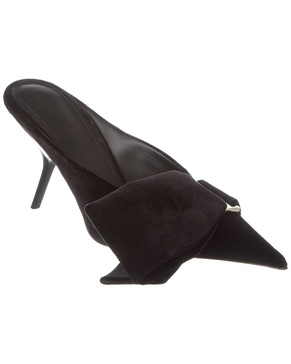 Ferragamo Asymmetric Bow Satin Pump