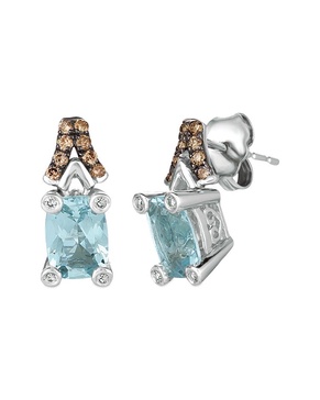 Le Vian Chocolatier 14k Vanilla Gold 1.68 ct. tw. Aquamarine Earrings